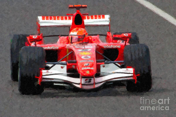 Clarence Holmes Art Print featuring the photograph Michael Schumacher Canadian Grand Prix II by Clarence Holmes