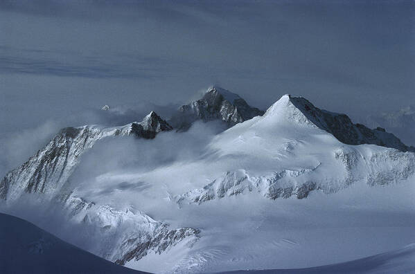 Feb0514 Art Print featuring the photograph Midnigh Tview From Vinson Massif by Colin Monteath