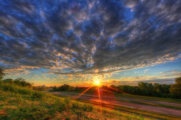 Eagan Art Print featuring the photograph Midwest Sunset After a Storm by Wayne Moran