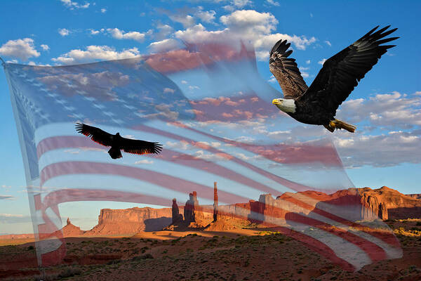  Art Print featuring the photograph The symbals of America by Randall Branham