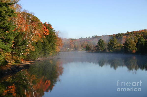 Landscape Art Print featuring the photograph Mill Lake Thanksgiving Weekend II by Margaret Sarah Pardy