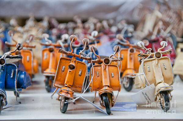 Naples Art Print featuring the photograph Mini Scooters by Marion Galt
