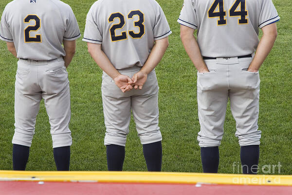 Sports Art Print featuring the photograph Minor League Baseball Players by Jim West