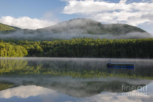 Hubbard Brook Valley Art Print featuring the photograph Mirror Lake - Woodstock New Hampshire USA by Erin Paul Donovan