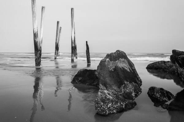 New Jersey Art Print featuring the photograph Missing Pier by Kristopher Schoenleber