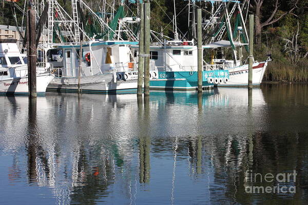 Boats Art Print featuring the photograph Mississippi Boats by Carol Groenen