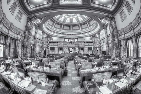 Clarence Holmes Art Print featuring the photograph Mississippi State Capitol Senate Chamber II by Clarence Holmes