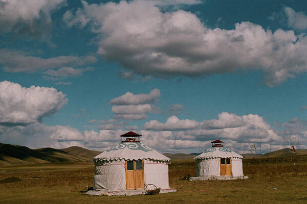 Tranquility Art Print featuring the photograph Mongolian Yurt by Thanks