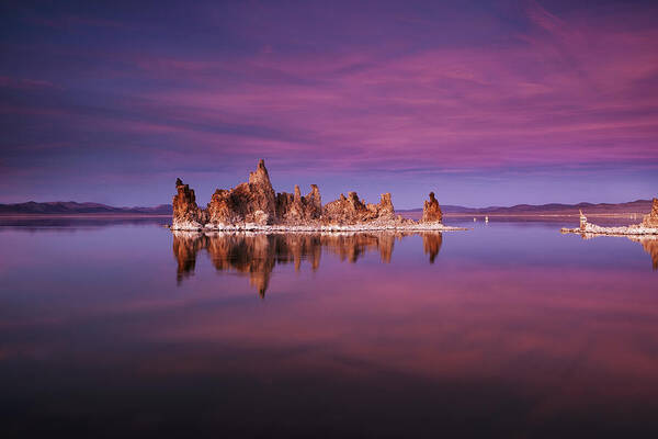 Vibrant Art Print featuring the photograph Mono Lake Sunset by Andrew Soundarajan