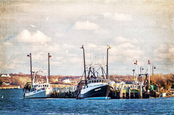 Harbor Art Print featuring the photograph Montauk Harbor by Cathy Kovarik