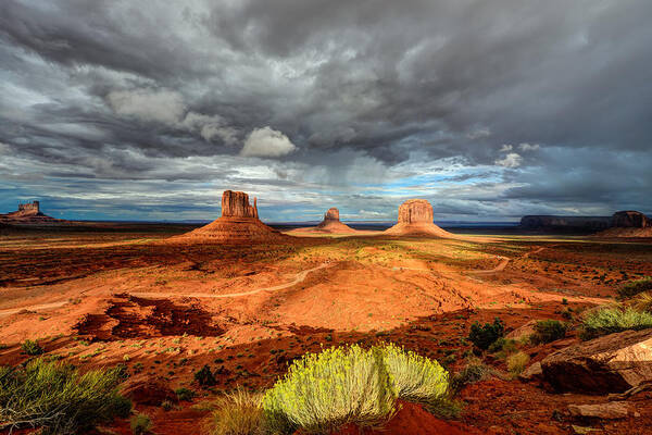 Mark Whitt Art Print featuring the photograph Monument Valley by Mark Whitt