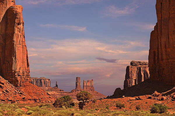 Monument Art Print featuring the photograph Monument Valley - Mars-like terrain by Alexandra Till
