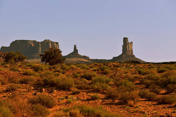 Monument Valley Art Print featuring the photograph Monument Valley - Unusual landscape by Alexandra Till