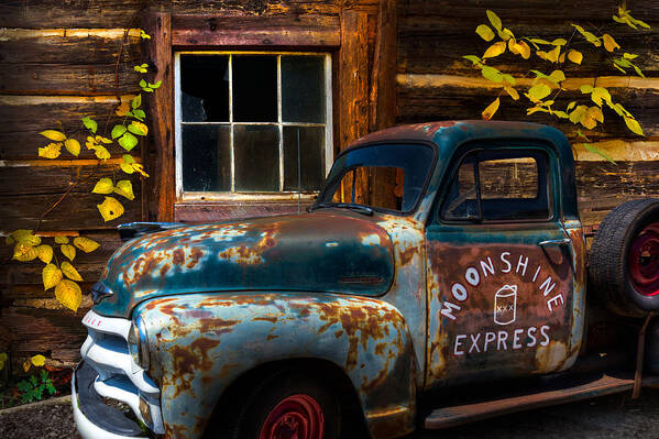1950s Art Print featuring the photograph Moonshine Express by Debra and Dave Vanderlaan
