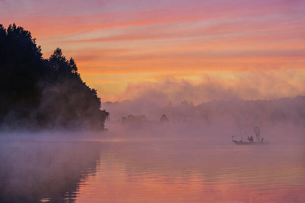 Marsh Art Print featuring the photograph Morning Fishing by ??? / Austin