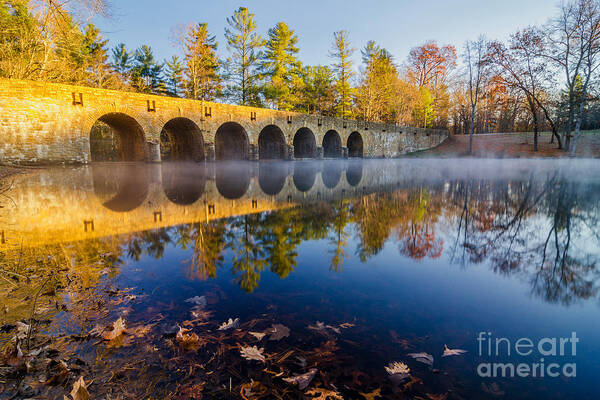 Cumberland Mountain Art Print featuring the photograph Morning on Byrd Creek Dam by Anthony Heflin