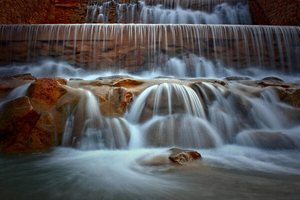 Waterfall Art Print featuring the photograph Morning Solitude by Mark Ross