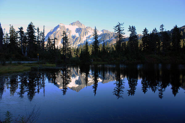 Nature Art Print featuring the photograph Mount Shuksan by Gerry Bates