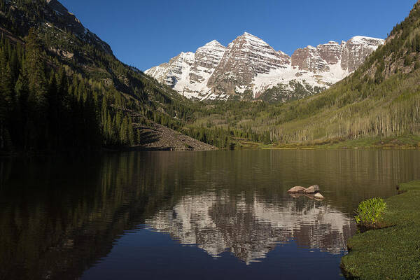 Maroon Art Print featuring the photograph Mountains CO Maroon Bells 8 by John Brueske