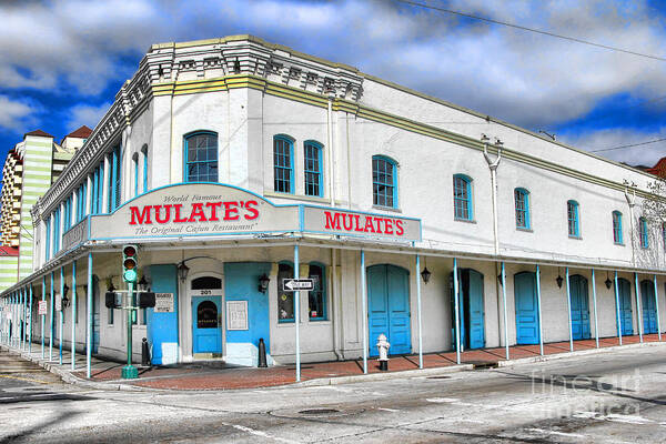 Mulates Art Print featuring the photograph Mulates New Orleans by Olivier Le Queinec