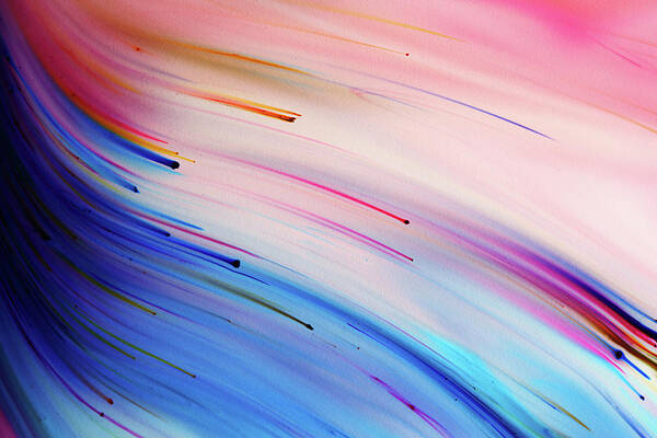California Art Print featuring the photograph Multi Color Dyes Exploding In Liquid by Mimi Haddon