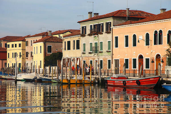Colourful Art Print featuring the photograph Murano Island Venice Italy by John Keates