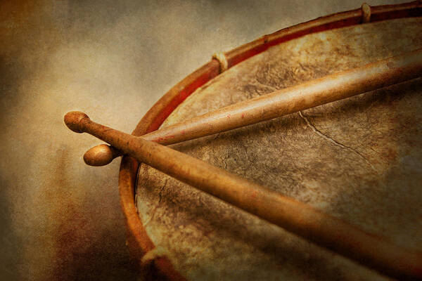 Drummer Art Print featuring the photograph Music - Drum - Cadence by Mike Savad