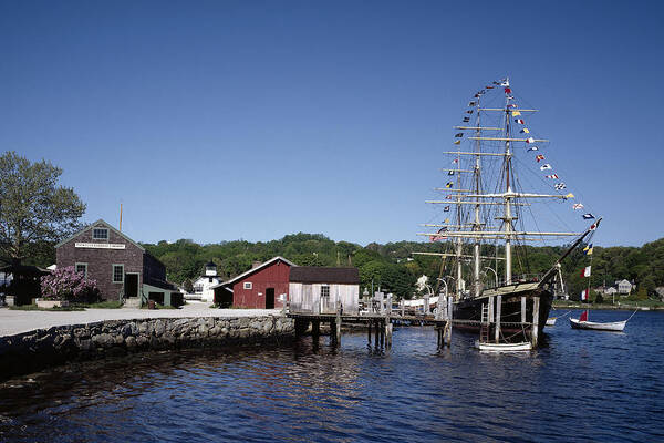 Carol Art Print featuring the photograph Mystic Seaport in Connecticut by Carol M Highsmith