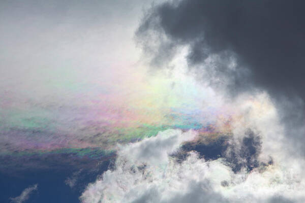 00346013 Art Print featuring the photograph Nacreous Clouds And Evening Sun by Yva Momatiuk John Eastcott