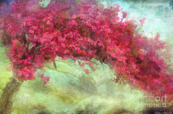 Arch Art Print featuring the photograph Natural Arch Cherry Tree - Digital Paint II by Debbie Portwood