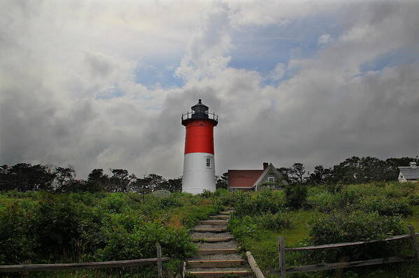 Beach Art Print featuring the photograph Nauset Lighthouse by Andrea Galiffi