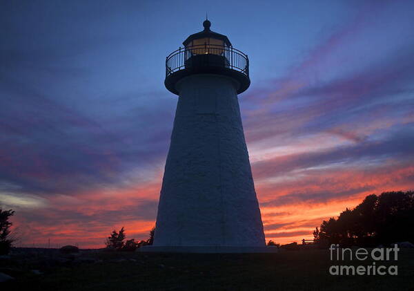 Lighthouse Art Print featuring the photograph Ned's Point Lighthouse by Amazing Jules