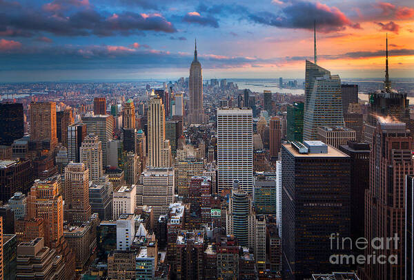 America Art Print featuring the photograph New York New York by Inge Johnsson