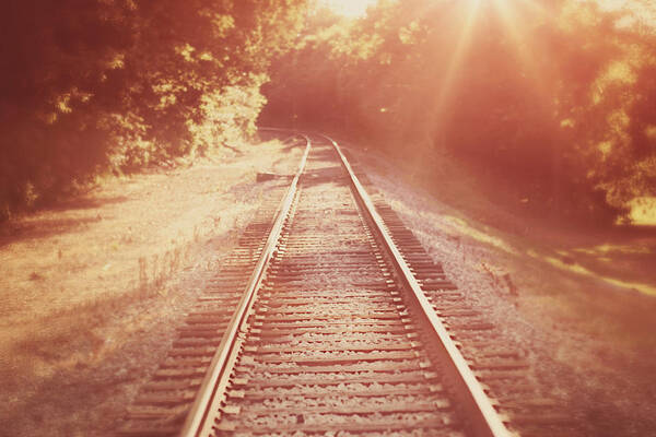 Railroad Art Print featuring the photograph Next Stop Home by Amy Tyler