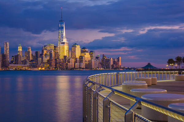 Hoboken Art Print featuring the photograph Night Comes by Mark Rogers