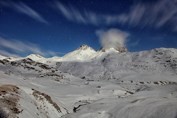 Aquitaine Art Print featuring the photograph Night In Ossau Valley In A Valley by David Santiago Garcia