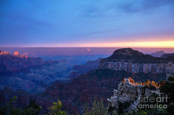 North Art Print featuring the photograph North Rim Sunset by Cheryl McClure