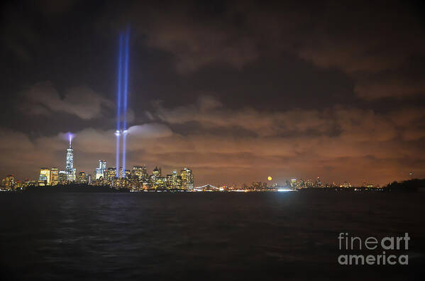 Nyc Art Print featuring the photograph NYC-Sept 11 by PatriZio M Busnel
