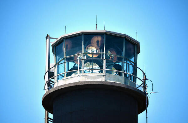 Lighthouse Art Print featuring the photograph Oak Island Lighthouse Beacon Lights by Sandi OReilly