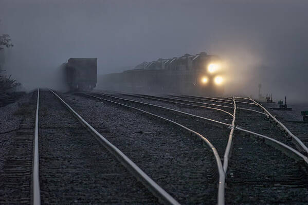 P&l Art Print featuring the photograph October 10 2004 PAL early fog at Madisonville Ky by Jim Pearson