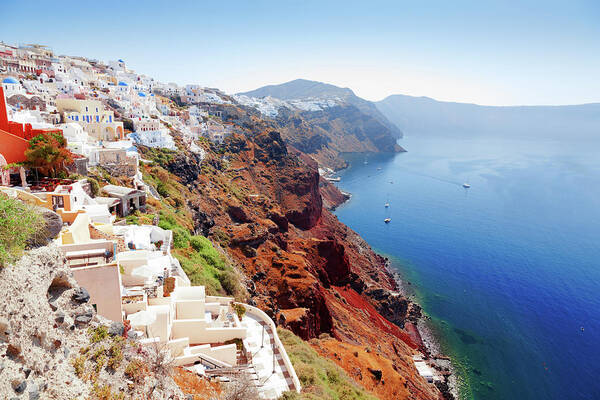 Archipelago Art Print featuring the photograph Oia Cityscape, Santorini by Ivanmateev