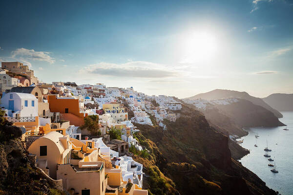 Greek Culture Art Print featuring the photograph Oia by Jorg Greuel