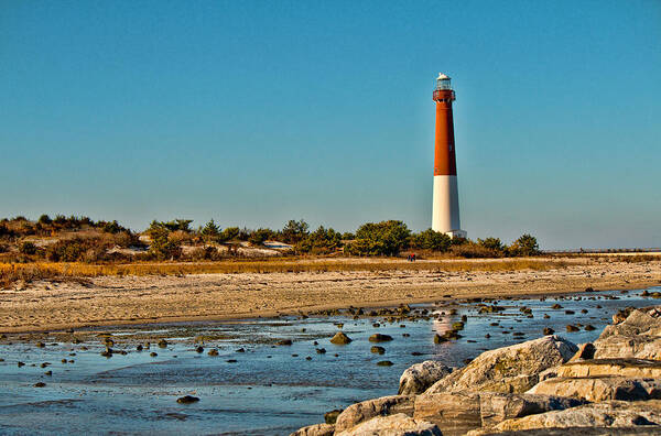 Lighthouse Art Print featuring the photograph Old Barney by Kristia Adams