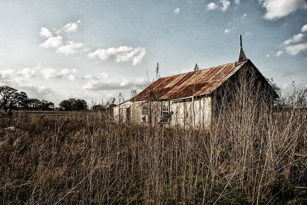Church Art Print featuring the photograph Old Church at Muldoon by Susan Moody