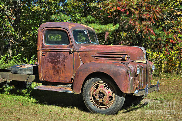 Old Ford Art Print featuring the photograph Old Ford by Alana Ranney