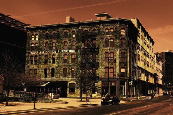Grand Rapids Art Print featuring the photograph Old Office Furniture Building by Richard Gregurich