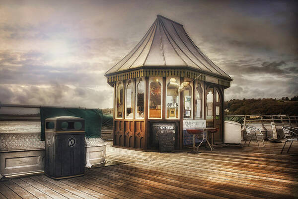 Pier Art Print featuring the photograph Old Pier Shop by Ian Mitchell