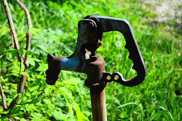 Water Pump Art Print featuring the photograph The Old Rusty Water Pump by Stacie Siemsen