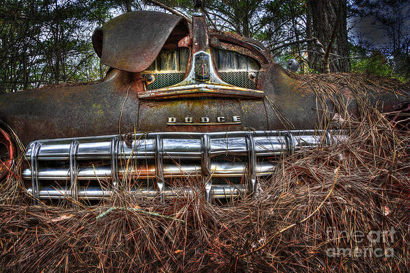 Ken Johnson Imagery Art Print featuring the photograph Old Rusty Dodge by Ken Johnson