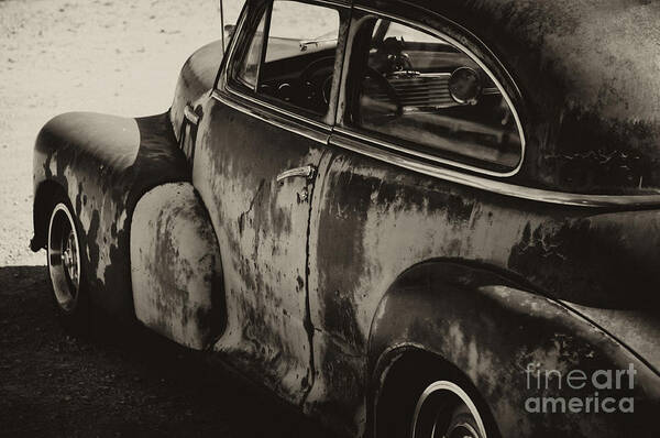 Cars Art Print featuring the photograph Old Rusty by Wilma Birdwell